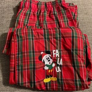 Disney Store Christmas Pjs Size L